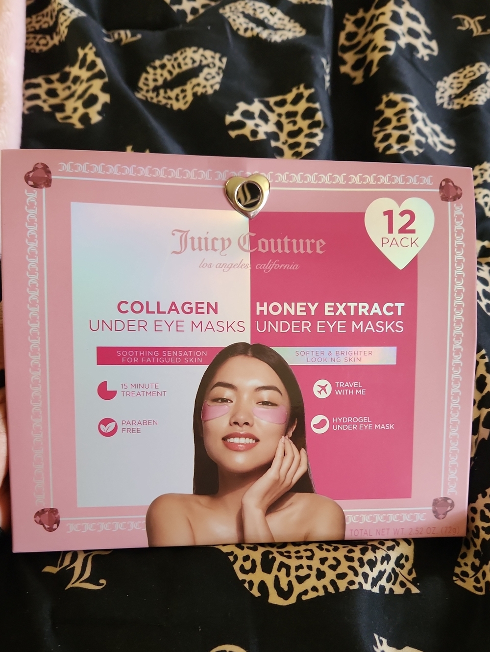 Juicy Couture Pink Collagen & Honey Extract Under Eye Masks - 12 Pack